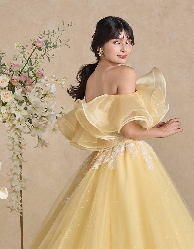KABU　カラードレス　結婚式 KIYOKO HATA カラードレス2023/08/01｜ウェディングドレスレンタル