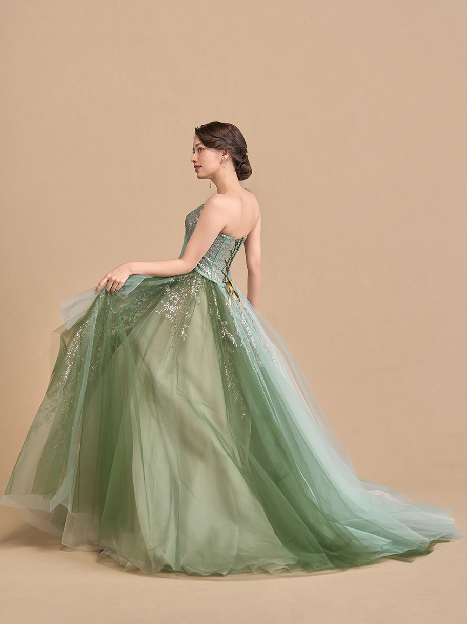 Amie GREEN - アミ グリーン - COLOR DRESS（カラードレス