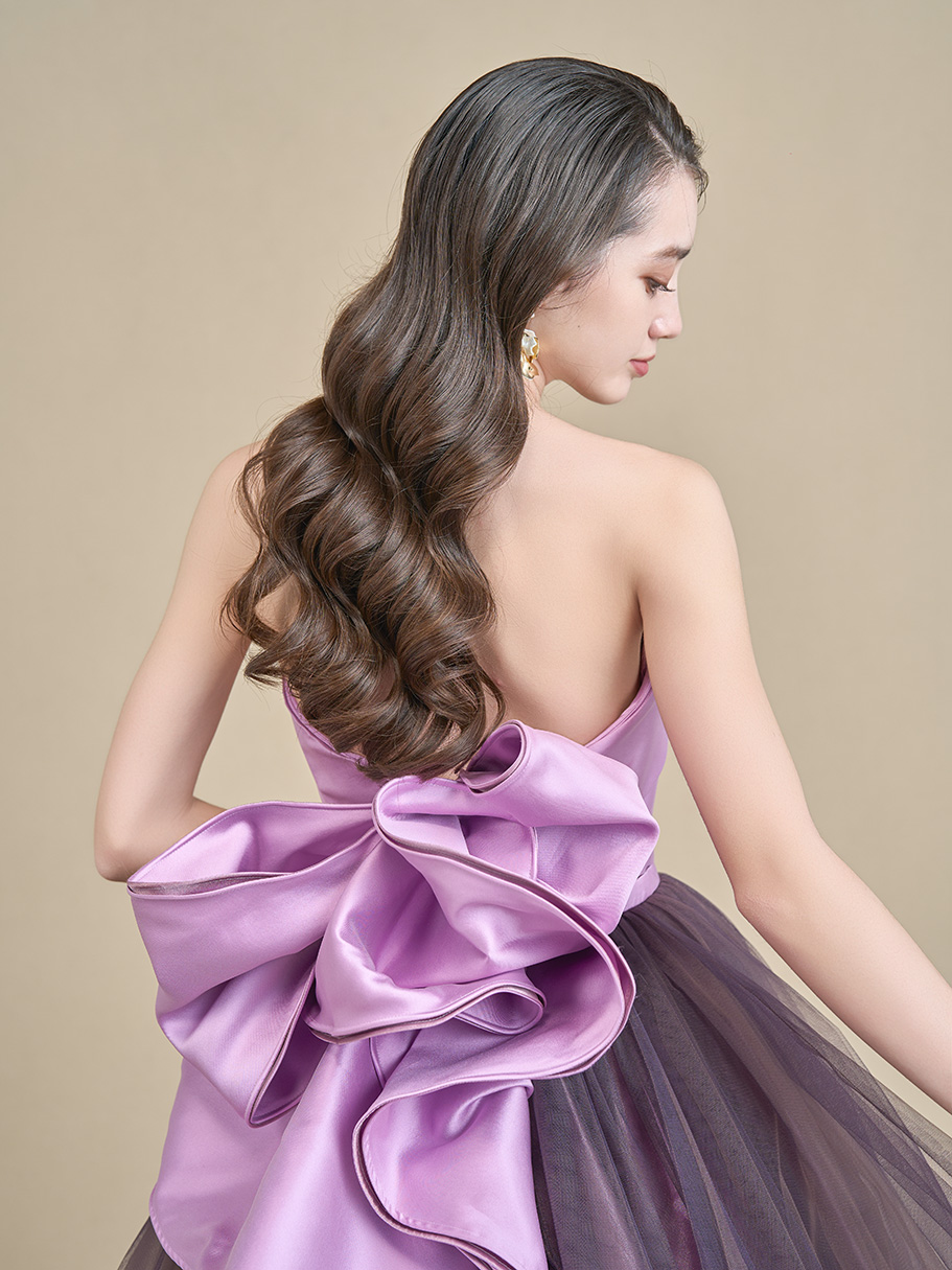【関税込み】Miaou マルチカラー Lila ミディアムドレス Lilas - リラ - COLOR DRESS（カラードレス） - COLLECTION