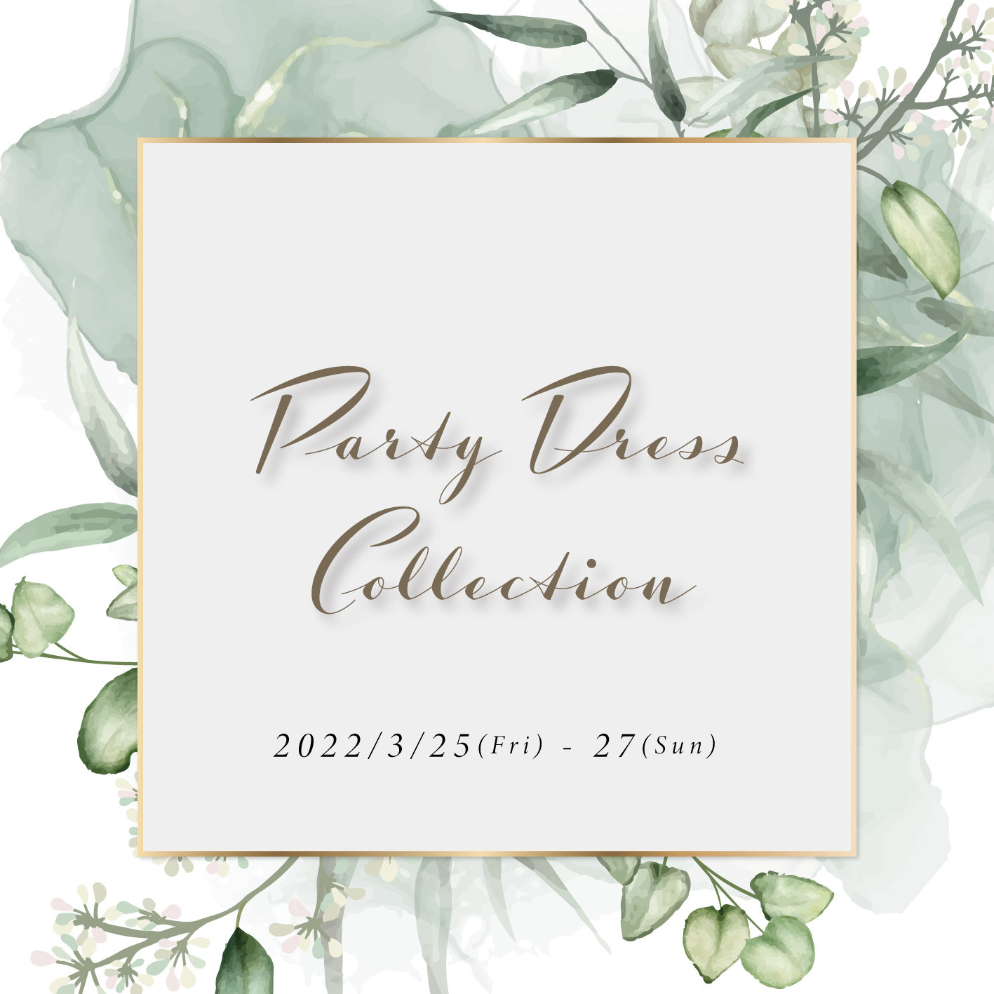 .｡*ﾟ+.*.｡Party Dress Collectionのお知らせ｡*ﾟ+.*.｡　